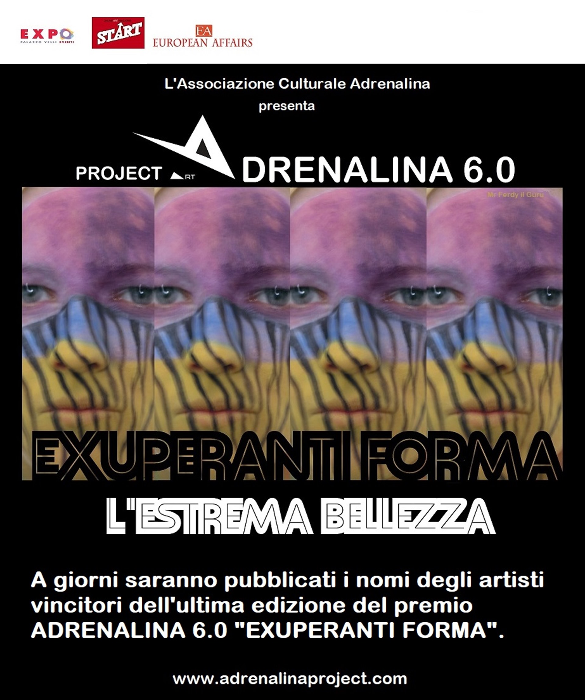 A giorni i nomi degli artisti vincitori ADRENALINA 6.0 "EXUPERANTI FORMA"